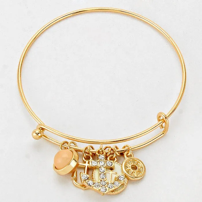 iLLASPARKZ Anchor Charm Bracelet