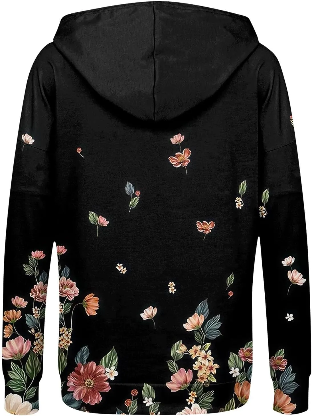 Jackets for Women 2024 Fall Winter Womens Hooded Zipper Drawstring Sweatshirts Trendy Outwear Warm Coats with Pockets