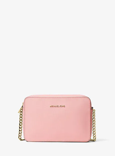 Jet Set Large Saffiano Leather Crossbody Bag