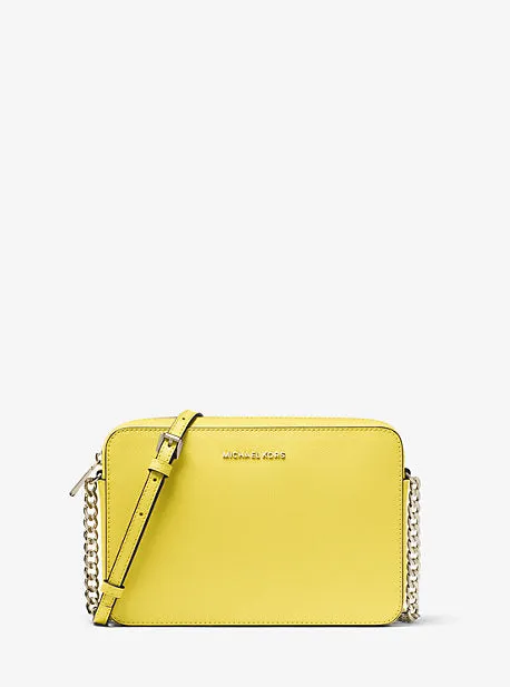 Jet Set Large Saffiano Leather Crossbody Bag