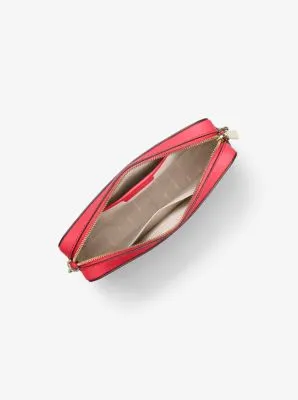 Jet Set Large Saffiano Leather Crossbody Bag