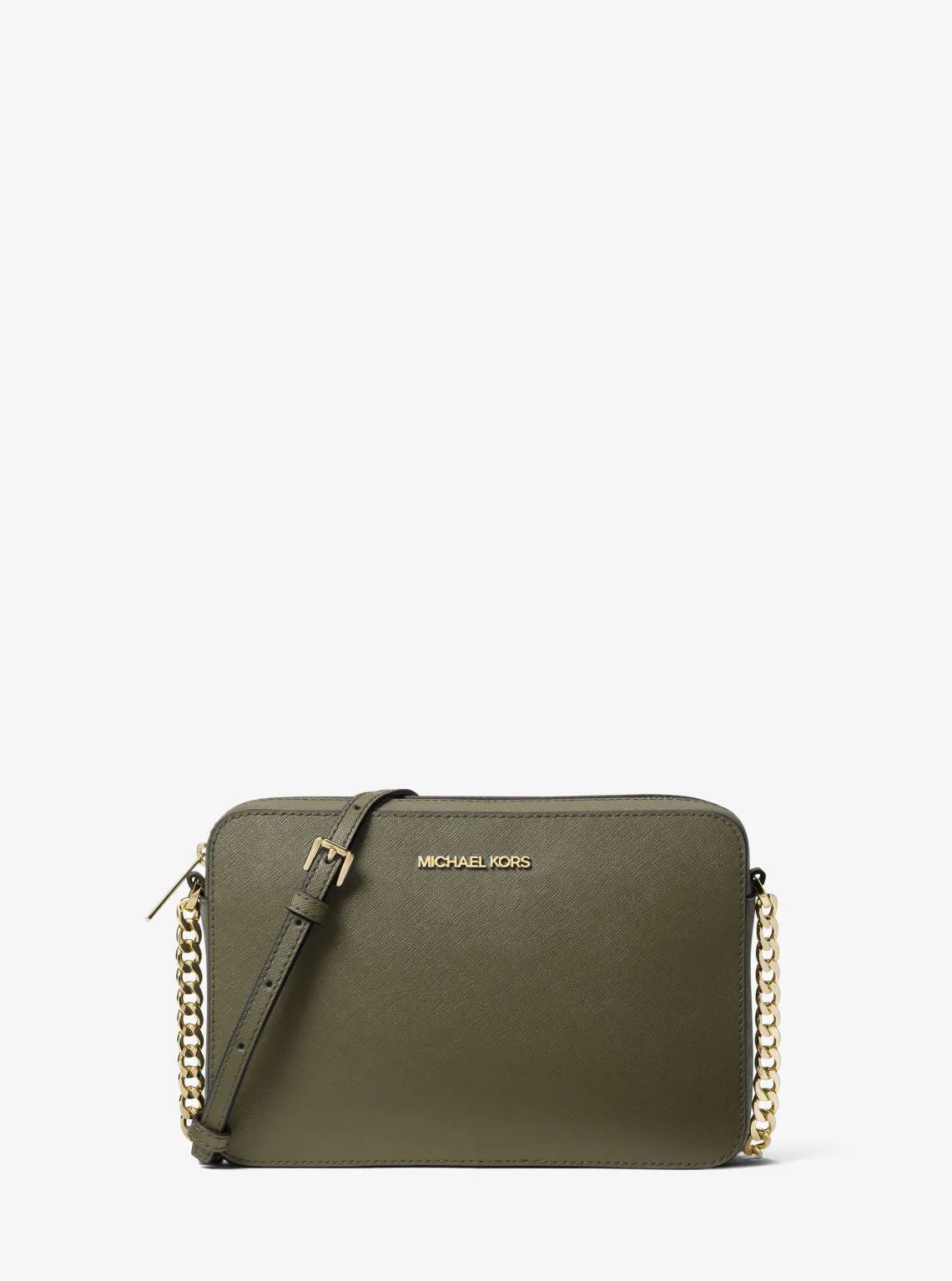 Jet Set Large Saffiano Leather Crossbody Bag