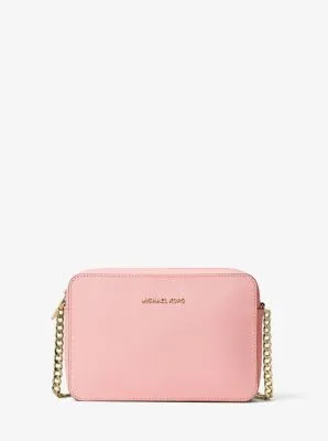 Jet Set Large Saffiano Leather Crossbody Bag