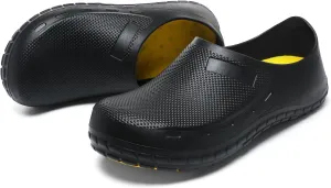 JSWEI Chef Shoes for Men - Professional Oil Water Resistant Nursing Chef ShoeNon-Slip Safety Working Shoes for Kitchen Garden Bathroom Construction