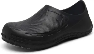 JSWEI Chef Shoes for Men - Professional Oil Water Resistant Nursing Chef ShoeNon-Slip Safety Working Shoes for Kitchen Garden Bathroom Construction