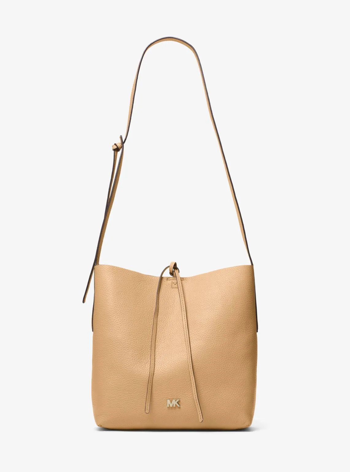 Junie Large Pebbled Leather Messenger