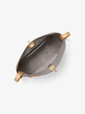 Junie Large Pebbled Leather Messenger