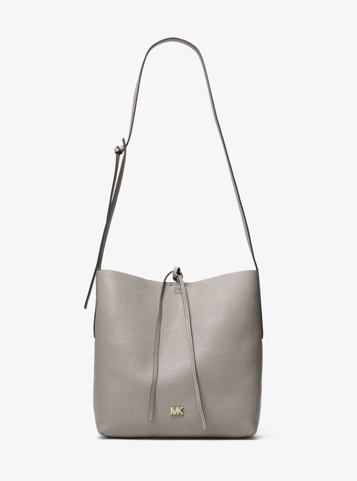 Junie Large Pebbled Leather Messenger
