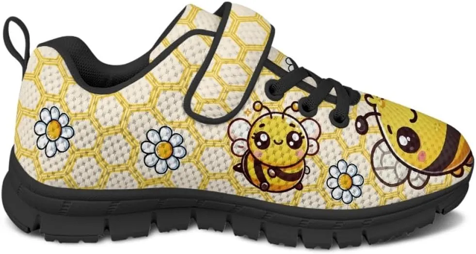 Kids Road Running Shoes Strap Athletic Sneakers Sport Shoes Mesh Shoes Teens Girls Boys Travel Walking Shoes