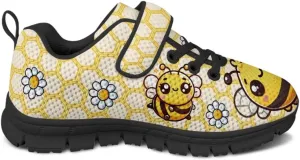 Kids Road Running Shoes Strap Athletic Sneakers Sport Shoes Mesh Shoes Teens Girls Boys Travel Walking Shoes