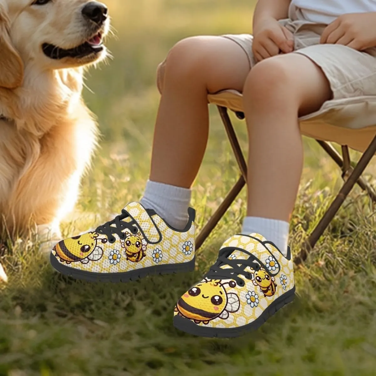 Kids Road Running Shoes Strap Athletic Sneakers Sport Shoes Mesh Shoes Teens Girls Boys Travel Walking Shoes