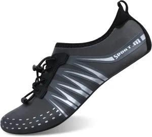 L-RUN Womens Mens Water Shoes Barefoot Skin Aqua Socks for Run Dive Surf Pool Beach Yoga Quick Dry Swim Shoes Non-Slip