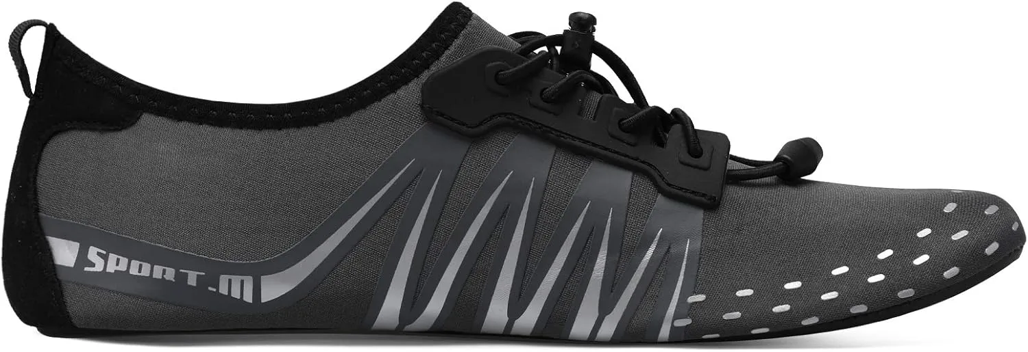 L-RUN Womens Mens Water Shoes Barefoot Skin Aqua Socks for Run Dive Surf Pool Beach Yoga Quick Dry Swim Shoes Non-Slip