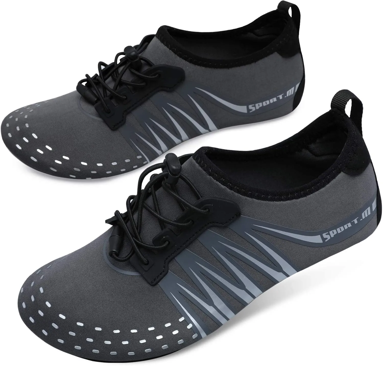 L-RUN Womens Mens Water Shoes Barefoot Skin Aqua Socks for Run Dive Surf Pool Beach Yoga Quick Dry Swim Shoes Non-Slip