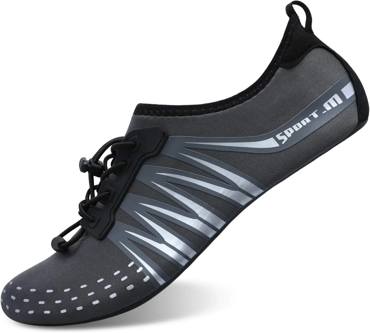 L-RUN Womens Mens Water Shoes Barefoot Skin Aqua Socks for Run Dive Surf Pool Beach Yoga Quick Dry Swim Shoes Non-Slip