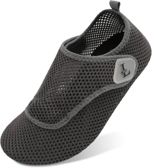 L-RUN Womens Mens Water Shoes Wide Toe Barefoot Swim Shoes for Beach Pool Sand Yoga Quick Dry Adluts Aqua Sock Non Slip