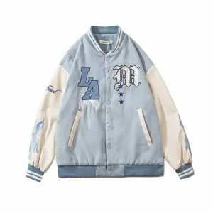 LA Letterman Jacket - Blue