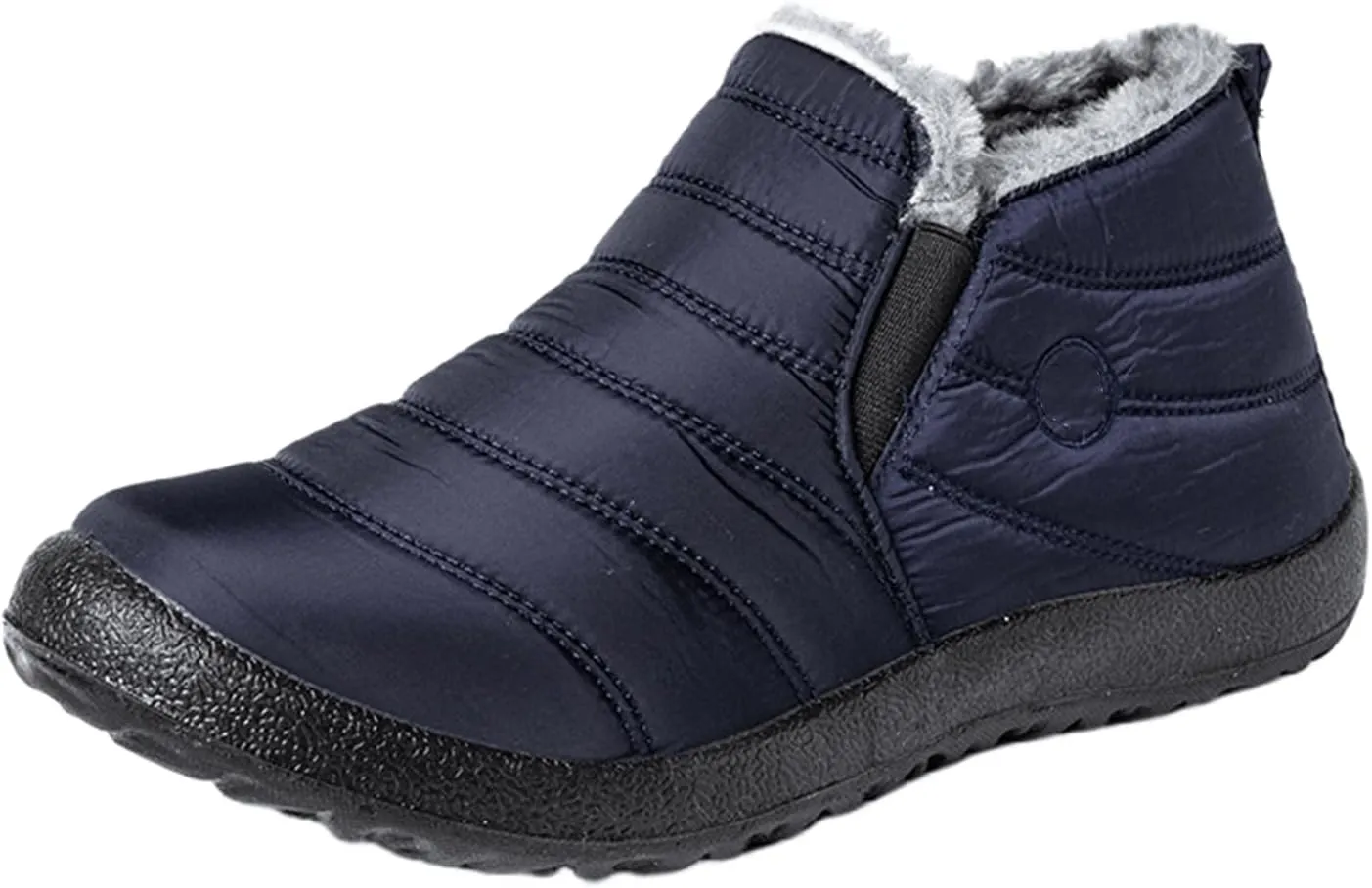 Lausiuoe Snow Boots For Women Waterproof Insulated Wide Width Warm Ankle Booties Comfortable Fur Lined Winter Shoes