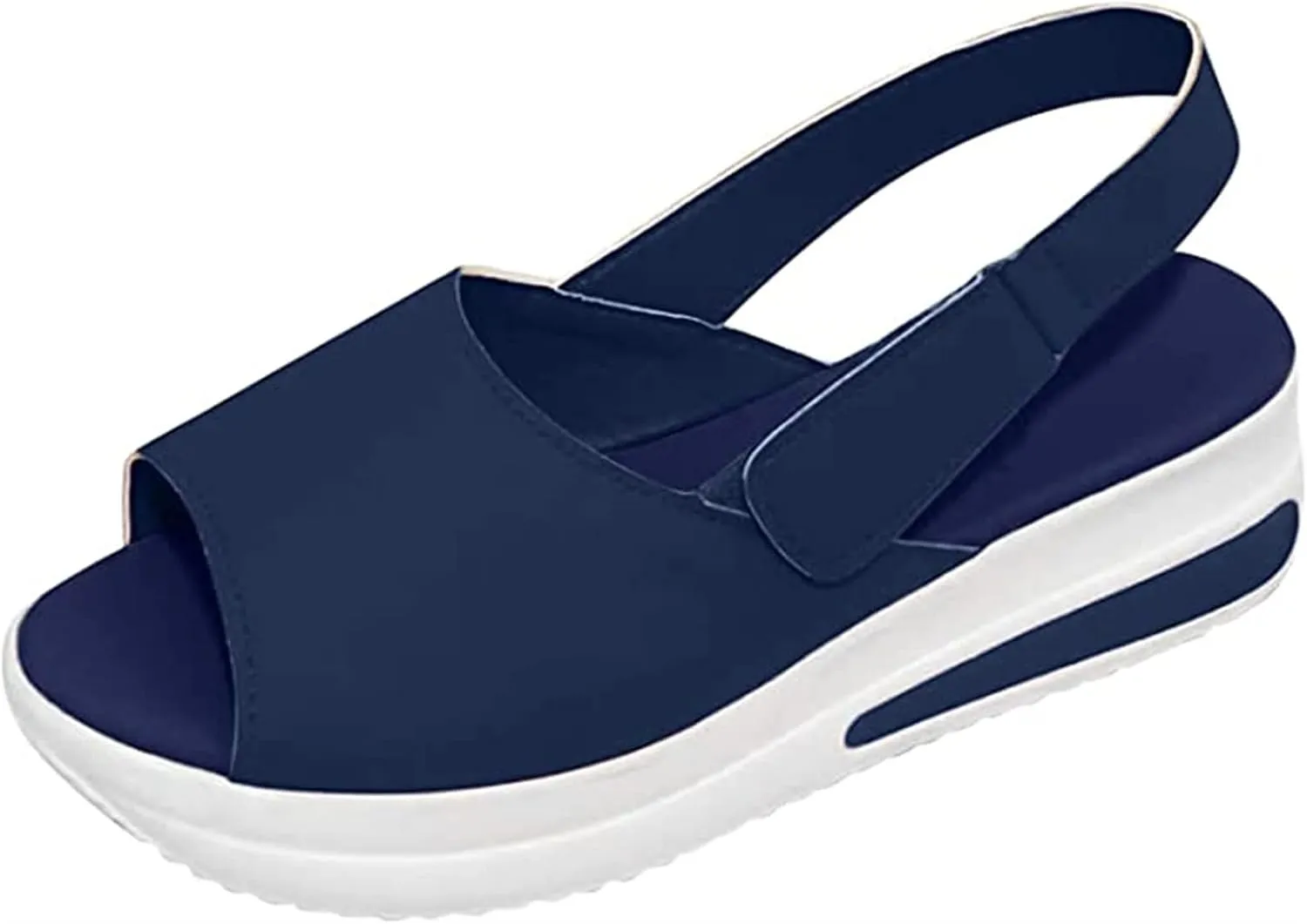 Lausiuoe Wedge Sandals For Women Wide Width Dressy Platform Ankle Strap Summer Shoes Casual Flatform Walking Shoes