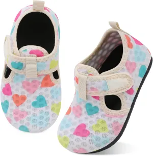 LeIsfIt Toddler Water Shoes Girls Boys Swim Beach Shoes Barefoot Aqua Socks Kids Non-Slip Water Socks