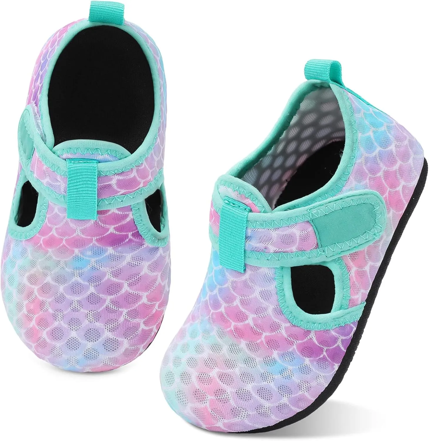 LeIsfIt Toddler Water Shoes Girls Boys Swim Beach Shoes Barefoot Aqua Socks Kids Non-Slip Water Socks