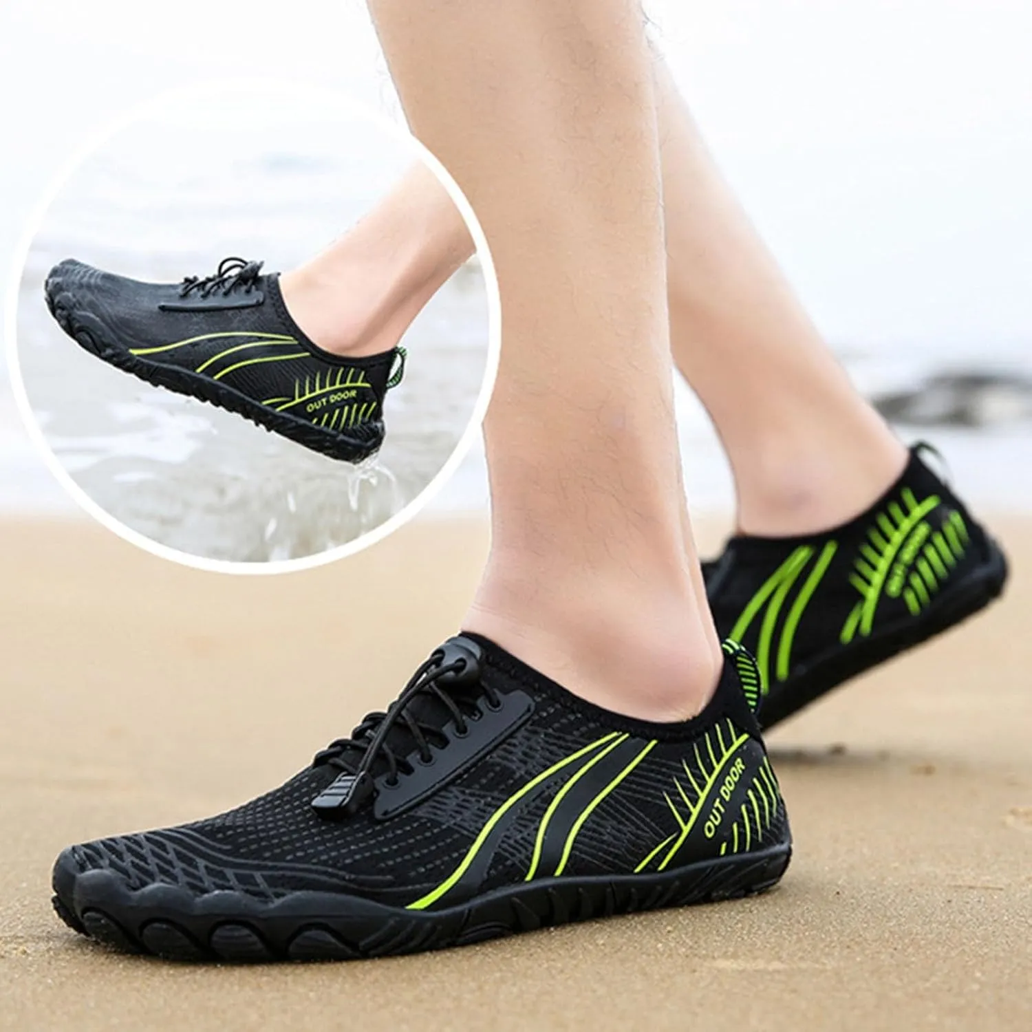 Lightweight Water Shoes Mens Womens Quick Dry Barefoot Aqua Shoes for Swimming Beach Pool Surf Hiking Kayaking Yoga Water Sports