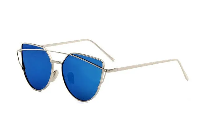 Lunettes de Soleil Rétro Effet Miroir Fashion