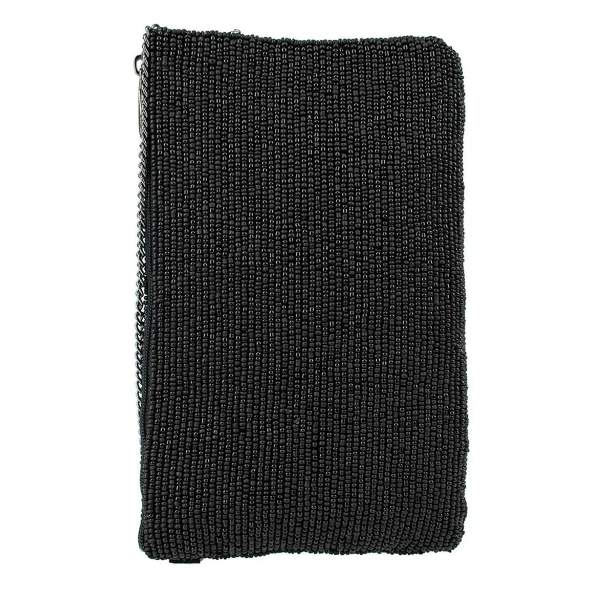 Mary Frances Fierce Beaded Embroidered Make it Dirty Martini Phone Bag Black