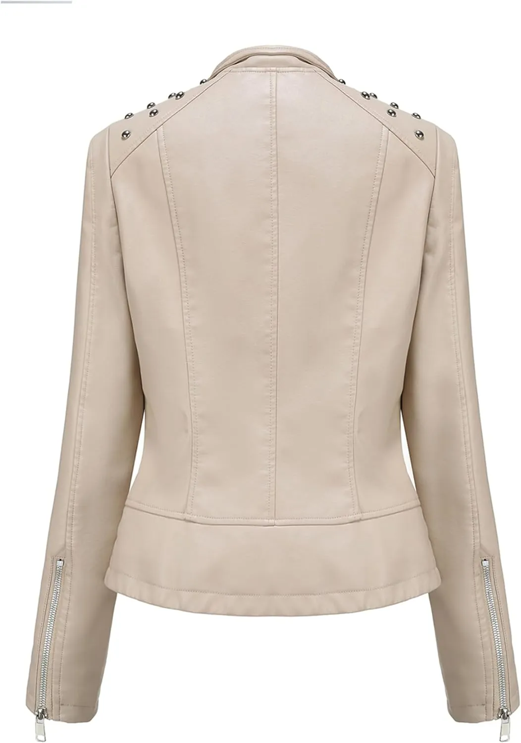 MAYRAIN Womens Oversized Fall Jackets Faux Leather Fashion Coats Winter Motorcycle Collared Jackets