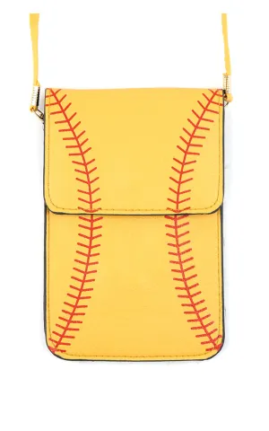 MB0057 Softball Cellphone Crossbody Bag