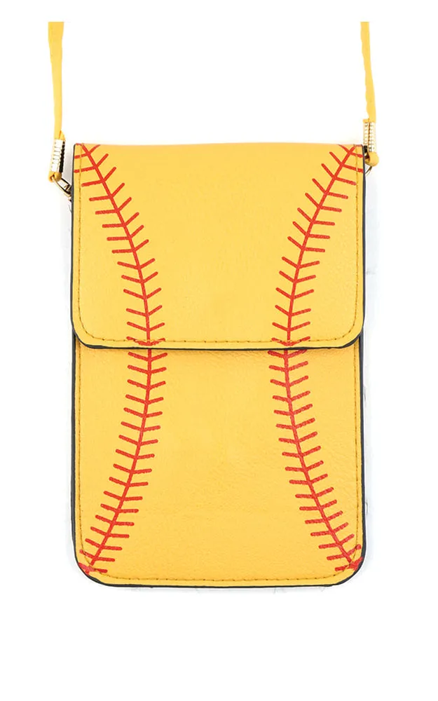 MB0057 Softball Cellphone Crossbody Bag
