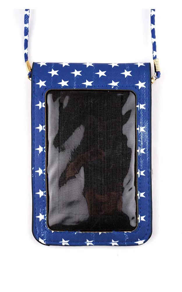 MB0059 American Flag Cellphone Crossbody Bag