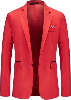 Men's Business Casual Formal Suit Work Coat Solid Single Breasted Cardigan Dressy Blazer Jacket Middle-Aged Outwear