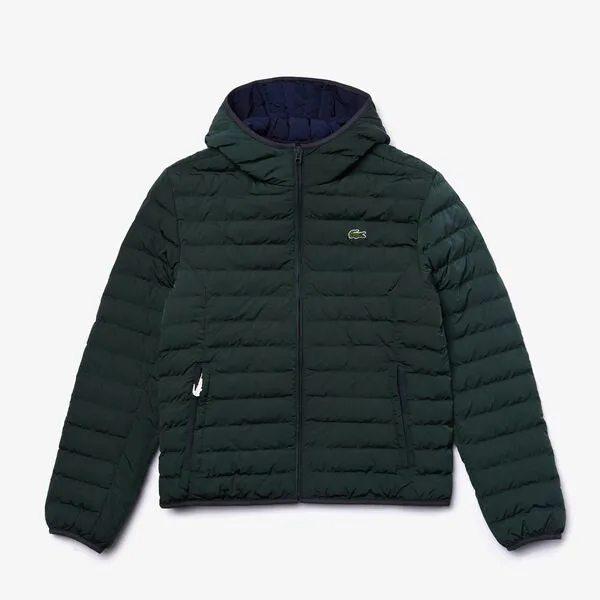 Men's Lightweight Foldable Hooded Water-Resistant Puffer Coat - Bh1930