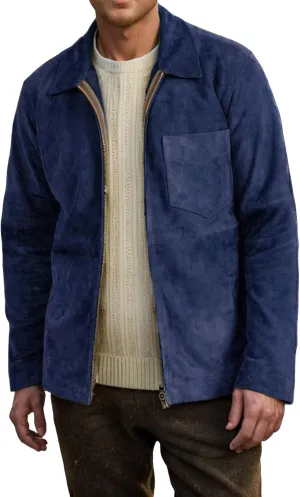 Men's Lightweight Jackets Vintage Faux Suede Bomber Coats Full Zip Up Stand Collar Light Fall Casual Windbreaker