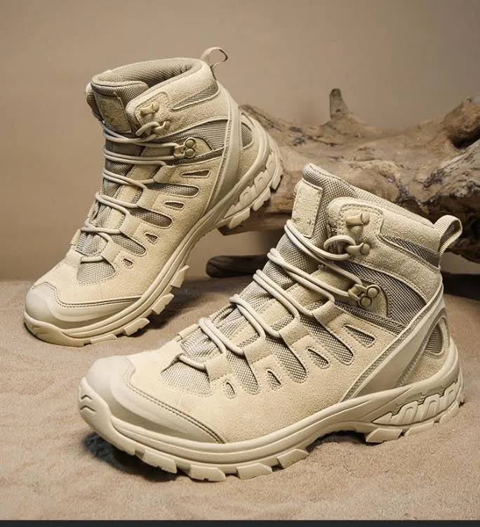 Men's military tactical boots Waterproof Hiking Boots Tactical Boots for Men Outdoor Lightweight Work Boots High-top Hiking Boots
