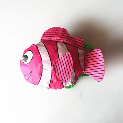 Mic Tropical Fish Foldable Eco Reusable Shopping Bags  herbruikbare boodschappentas bood schappentas opvouwbare tasjes38cm x58cm