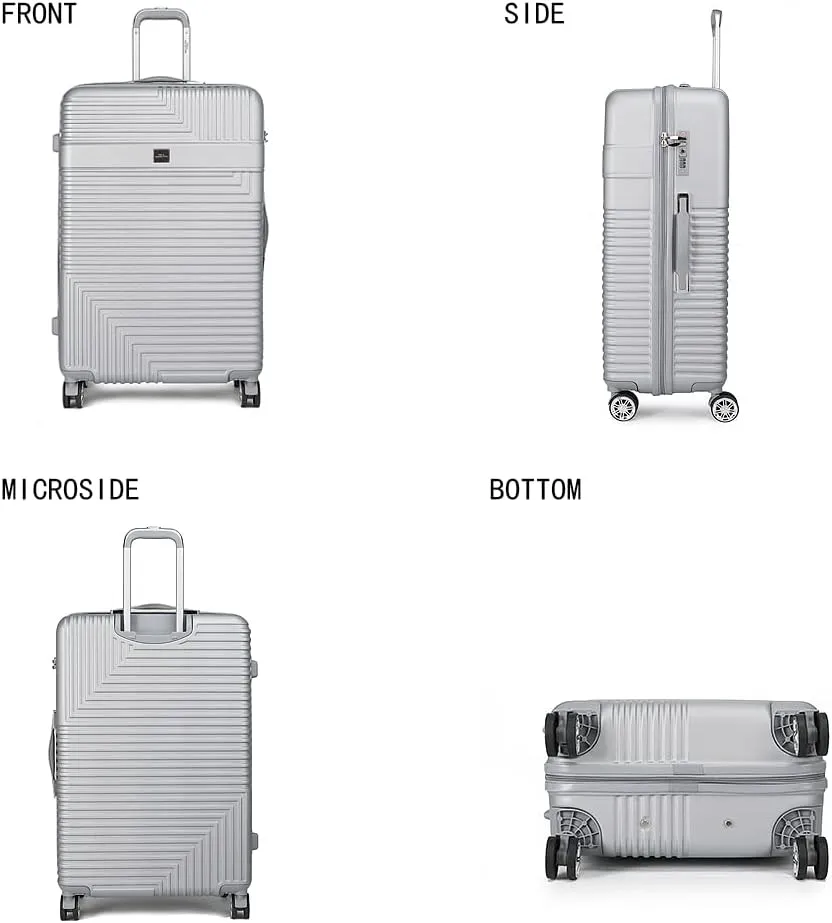 MKF Collection Extra Large Luggage Travel bags, TSA-approved lock Lightweight 360-degree Dual Spinner Suitcases