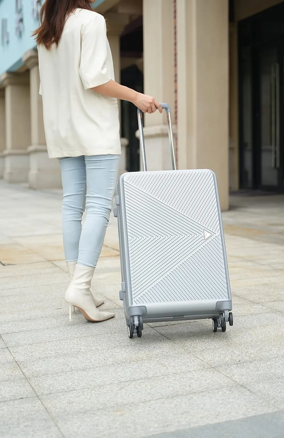 MKF Collection Polycarbonate Luggage Travel bags, TSA-approved lock Lightweight Wheeled Large Suitcases with wheels
