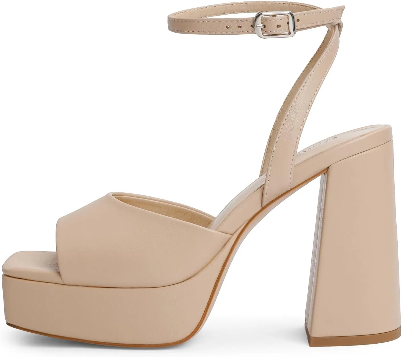 Modatope Platform Heels for Women Platform Sandals Womens Chunky Heel Open Toe Pumps Ankle Strap Womens Wedding Party Pumps Shoes