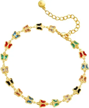 NOLITOY Geometric Butterfly Foot Chain Women's Anklet Plated Anklet Elegant Design