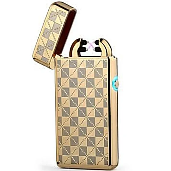 Nouveau Briquet à double arc électrique rechargeable par usb