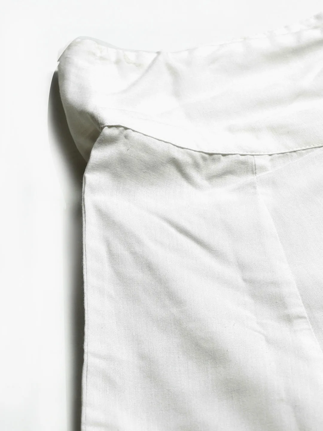 Off White Flared Chikankari Palazzo