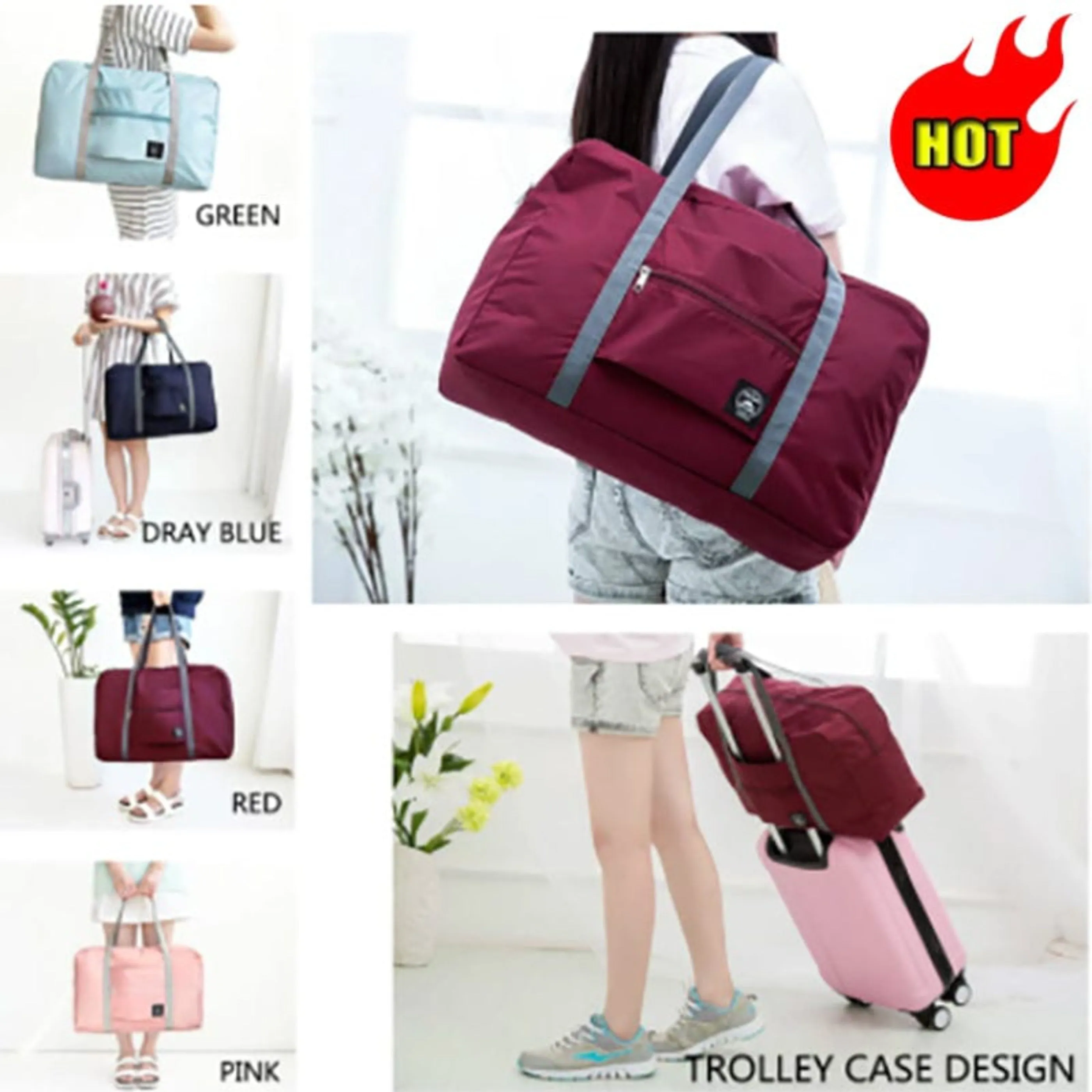 OhSaucy Large Foldable Travel Bags