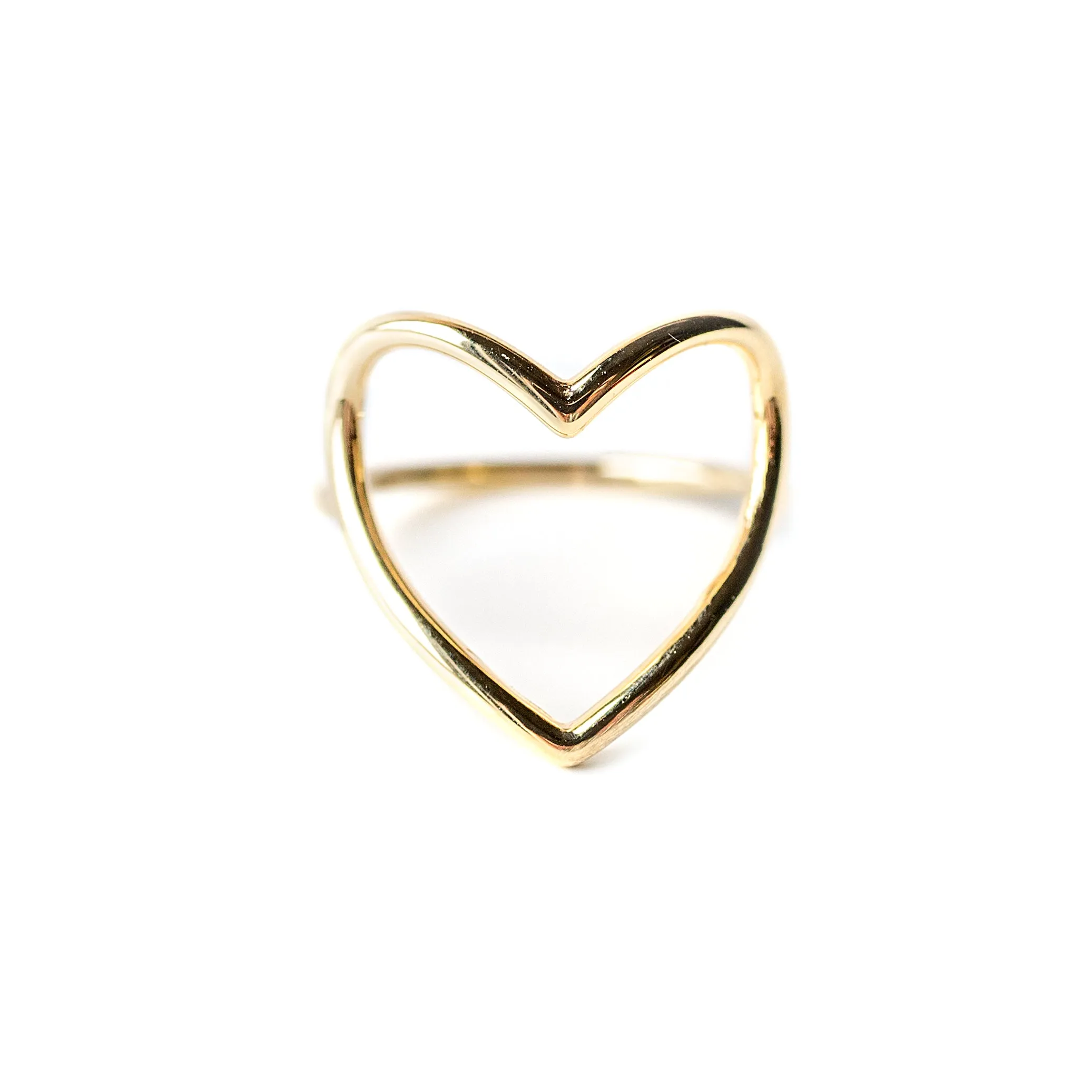 open heart ring