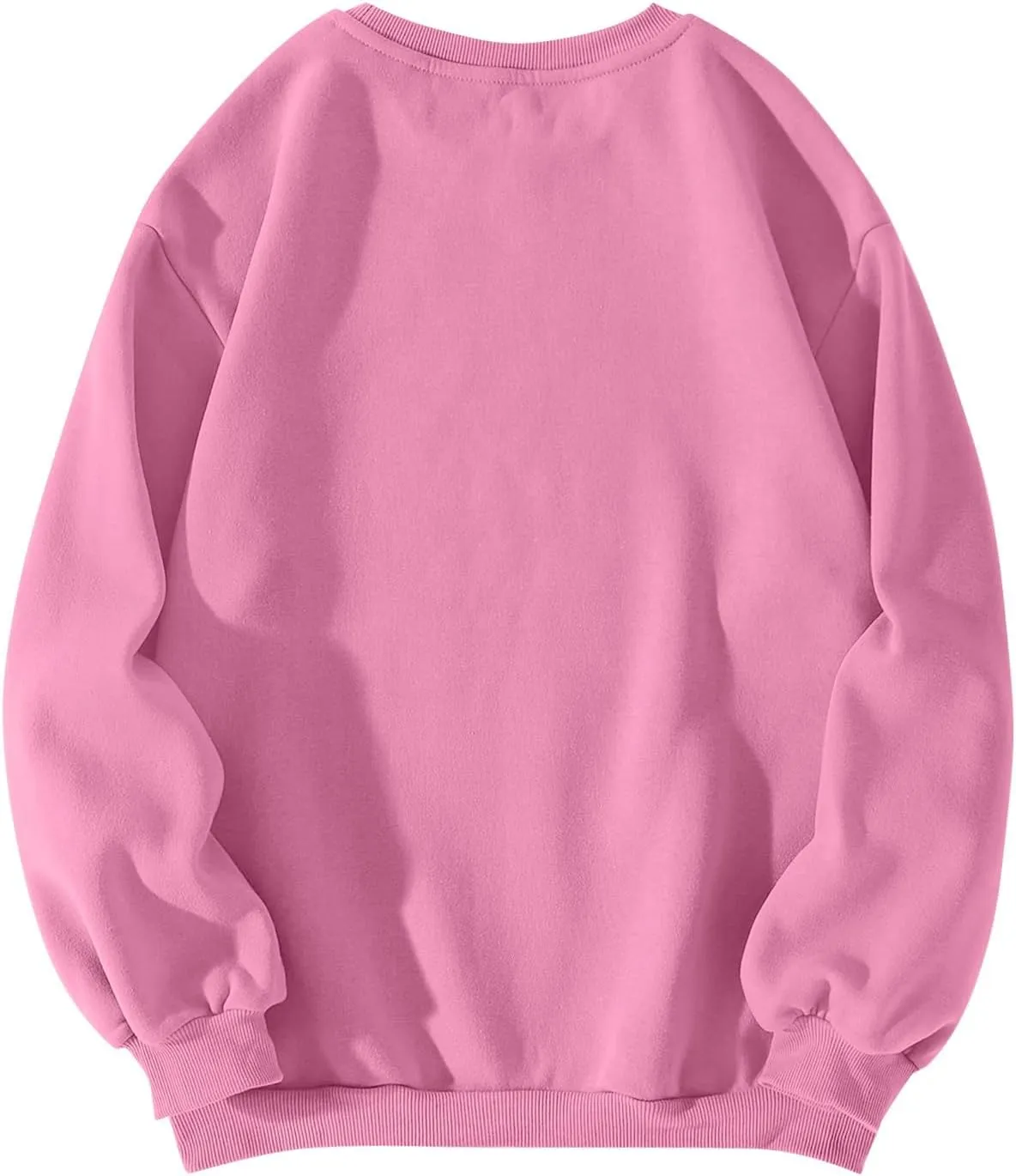 Pink Bow Sweatshirt - Coquette Embroidered Crewneck Pullover for Women, Cute Clean Girl Aesthetic