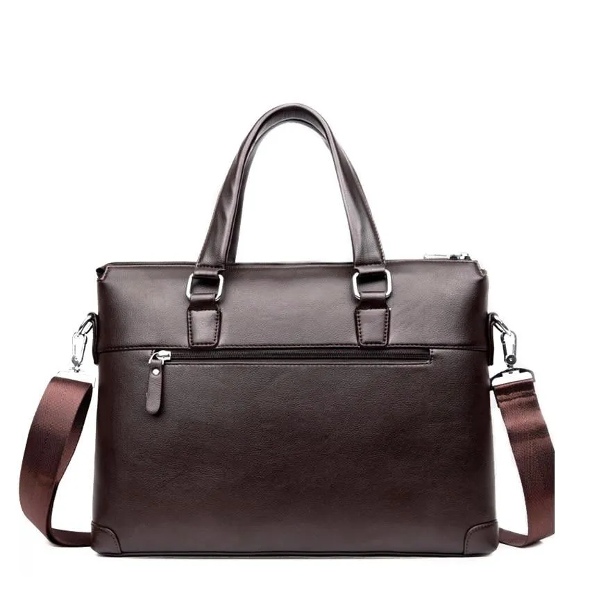 Premium Leather Modern Briefcase & Wallet - 2 Colors