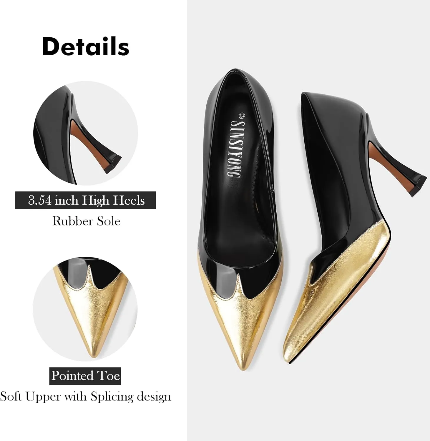 Pumps for Women Pointed Toe High Stiletto Heels Comfortable Elegant Dress Work Shoes