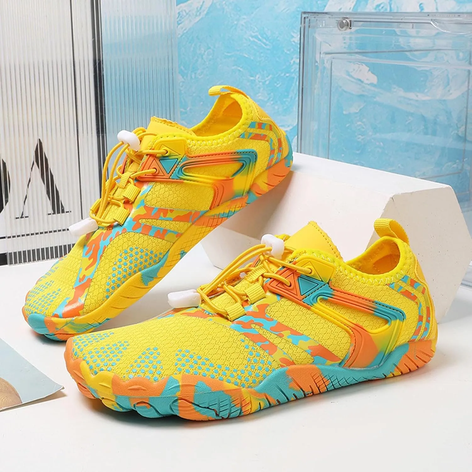 Quick Dry Aqua Shoes Women Men Barefoot Water Shoes for Beach Swim Pool Surf Yoga Hiking Kayaking Lightweight Non Slip Outdoor Sports
