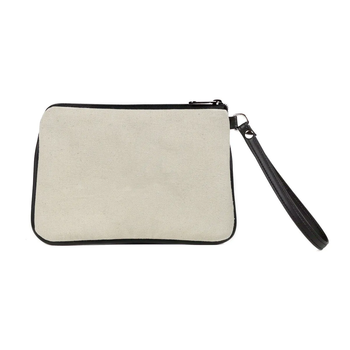 "Los Angeles Love" Embroidered Canvas Vegan Wristlet/Crossbody Bag (Multicolored )